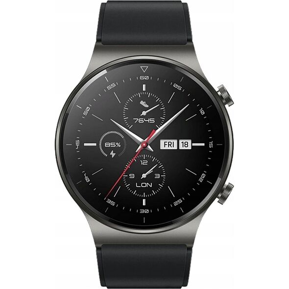 Pasek silikonowy do Huawei Watch GT 2/3/4/2 Pro/3 Pro/4 Pro/GT 2e 46mm - czarny 14251991 5907769361043
