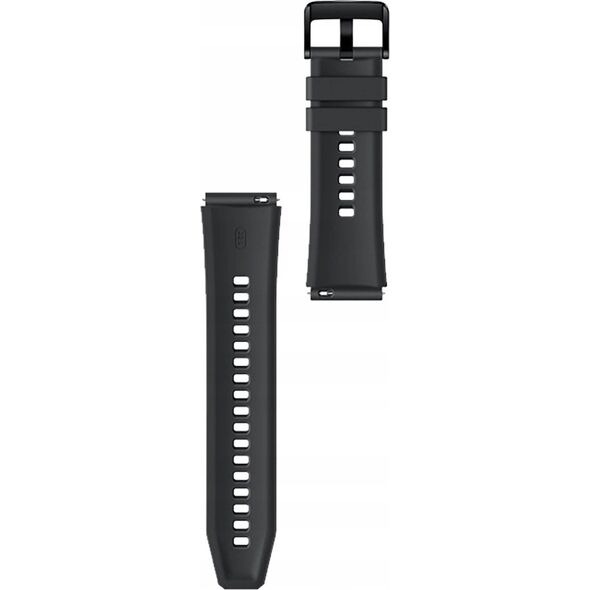 Pasek silikonowy do Huawei Watch GT 2/3/4/2 Pro/3 Pro/4 Pro/GT 2e 46mm - czarny 14251991 5907769361043