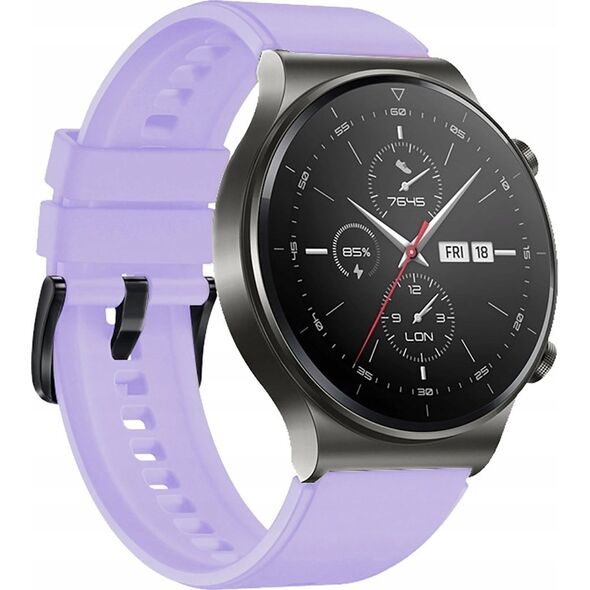 Pasek silikonowy do Huawei Watch GT 2/3/4/2 Pro/3 Pro/4 Pro/GT 2e 46mm - fioletowy 14251997 5907769361098