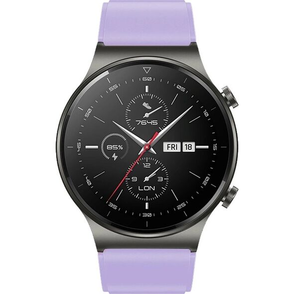 Pasek silikonowy do Huawei Watch GT 2/3/4/2 Pro/3 Pro/4 Pro/GT 2e 46mm - fioletowy 14251997 5907769361098