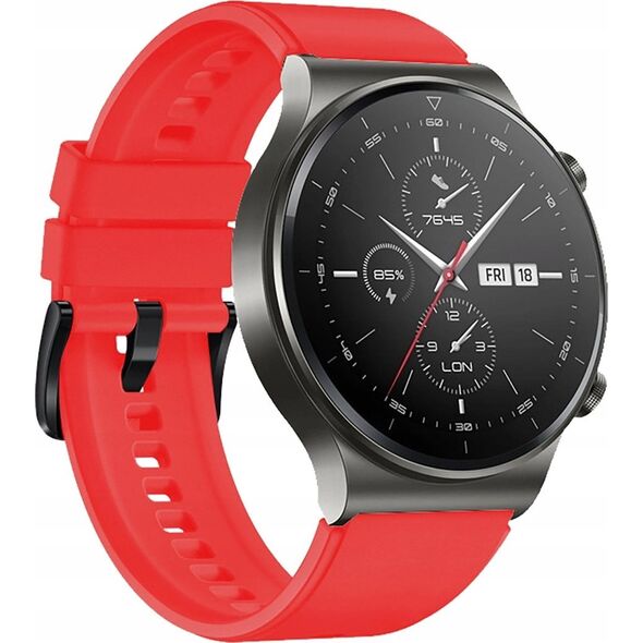 Pasek silikonowy do Huawei Watch GT 2/3/4/2 Pro/3 Pro/4 Pro/GT 2e 46mm - czerwony 14251999 5907769361104