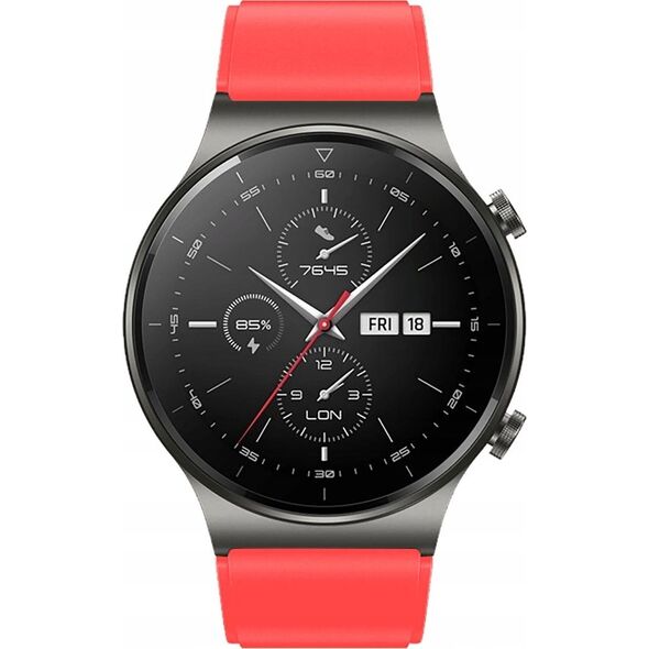 Pasek silikonowy do Huawei Watch GT 2/3/4/2 Pro/3 Pro/4 Pro/GT 2e 46mm - czerwony 14251999 5907769361104