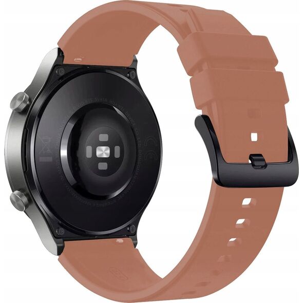 Pasek silikonowy do Huawei Watch GT 2/3/4/2 Pro/3 Pro/4 Pro/GT 2e 46mm - bordowy 14252025 5907769361081