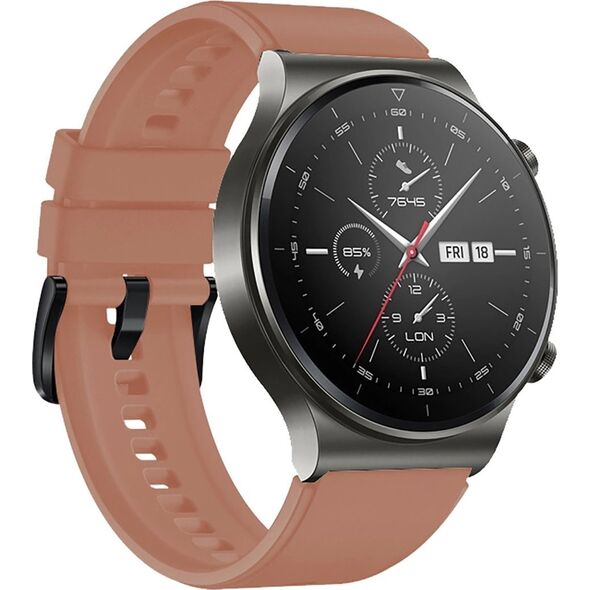 Pasek silikonowy do Huawei Watch GT 2/3/4/2 Pro/3 Pro/4 Pro/GT 2e 46mm - bordowy 14252025 5907769361081