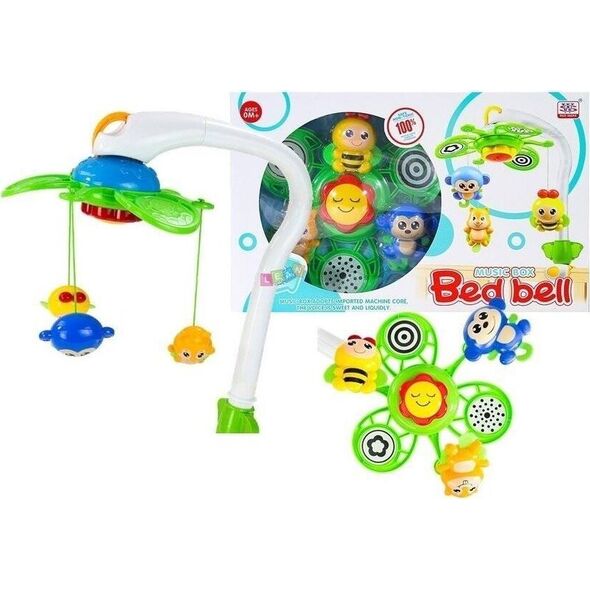 LeanToys Karuzelka do Łóżeczka z Pozytywką Bed Bell 2w1 LEAN Toys 14252443 5905679070246