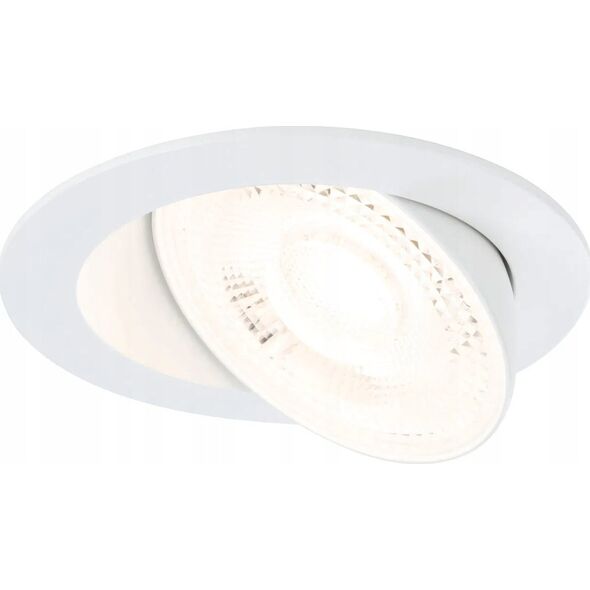 Paulmann Oprawa do wbudowania ANMUS LED DIM 5W 700lm 105mm 2700K-6500K IP20 230V biały / aluminium 14253336 4000870922538