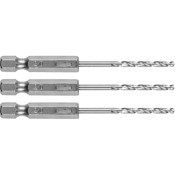 Wiertło Graphite Wiertło do metalu Hex 2.0 mm, 3 szt. 14254203 5902062072818