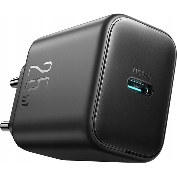 Ładowarka Joyroom Ładowarka Joyroom JR-TCF23 sieciowa USB-C 25W SFC / PPS / PD - czarna + kabel USB-C / USB-C 1m 14254270 6956116723453