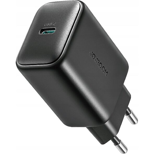 Ładowarka Joyroom Ładowarka Joyroom JR-TCF23 sieciowa USB-C 25W SFC / PPS / PD - czarna + kabel USB-C / USB-C 1m 14254270 6956116723453