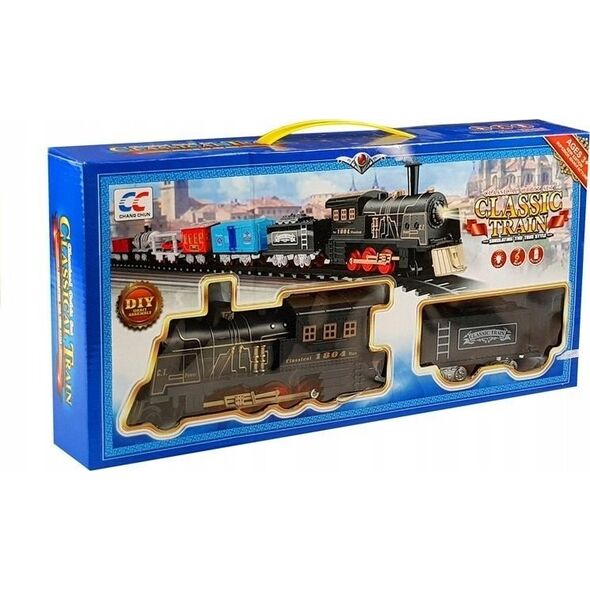LeanToys Kolejka Classic Lokomotywa + Wagon Tory 14254654 5908275997689