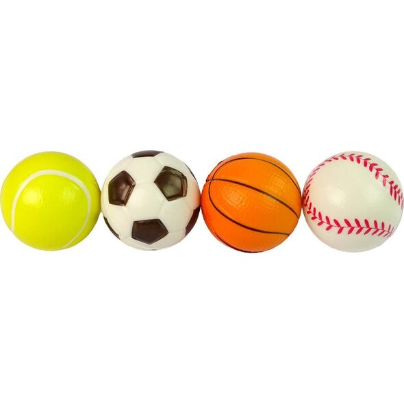 LeanToys Zestaw Miękkich Piłek 4 szt. Sport Golf Tenis Piłka Nożna LEAN TOYS 14255131 5905214974312