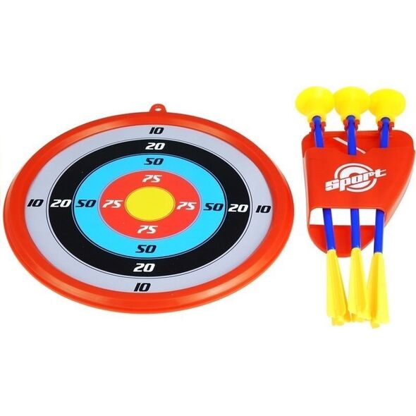 LeanToys Duża Kusza Sportowa Dla Dzieci z Tarczą Kołczan 3 Strzały 5 El. LEAN Toys 14255147 5905323216525