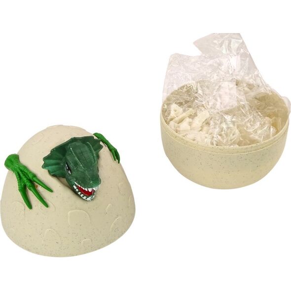 LeanToys Jajo Z Dinozaurami Do Malowania Farbki Pędzelki DIY Zielony LEAN Toys 14255161 5905991020509
