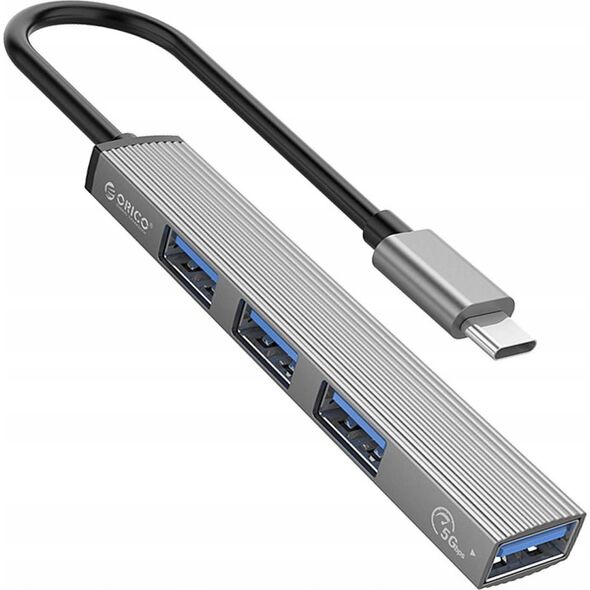 HUB USB Orico Orico Hub USB-C, USB-A 5Gbps, 3*USB-A 2.0, aluminiowy 14265454 6942227107817