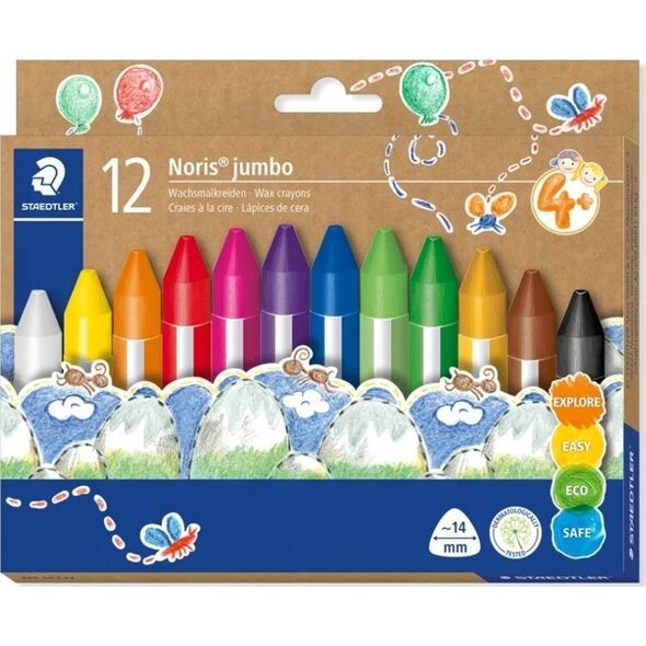 Staedtler STAEDTLER Wachsmalkreide Noris jumbo 12er-Set retail 14265690 4007817102268