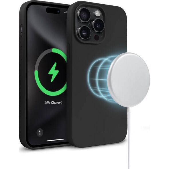 Crong Crong Color Cover Magnetic - Etui iPhone 15 Pro Max MagSafe (czarny) 14265864 5904310704519