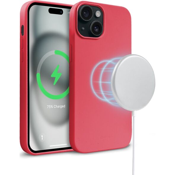 Crong Crong Color Cover Magnetic - Etui iPhone 15 Plus MagSafe (różowy) 14265871 5904310704465