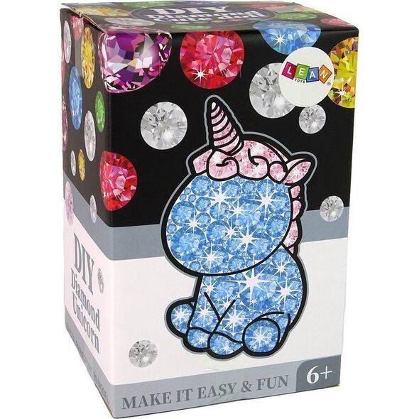 LeanToys Zestaw Jednorożec DIY Diamenty Kryształki Zielony 14266212 5905323212381