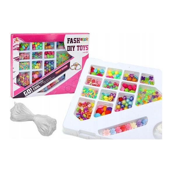 LeanToys Zestaw Kreatywny Koraliki Do Tworzenia Biżuterii DIY 14266427 5905991009542