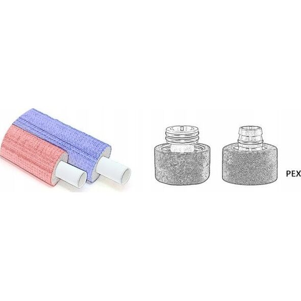 Varioterm Złączka zaciskowa PEX 16/2 x M22/1.5 biały bł. (do zaworów INTEGRA, VISION) 14268272 5902249821574