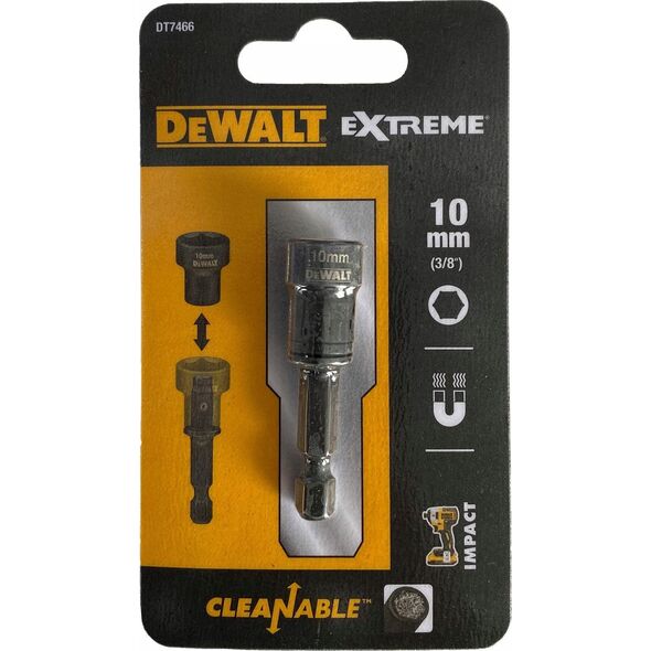 Dewalt DEWALT KOŃCÓWKA Z NASADKĄ 10mm UDAROWA SAMOCZYSZCZĄCA 14268490 5054905276799