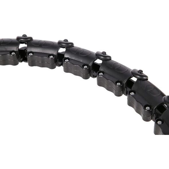 HMS ZESTAW HULA HOP HHW11 BLACK Z WYPUSTKAMI I OBCIĄŻNIKIEM + PAS BR163 BLACK PLUS SIZE HMS 14274675 5907695557695