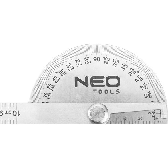 Neo Kątomierz z linijką 100 mm, stal nierdzewna 14286439 5907558471830