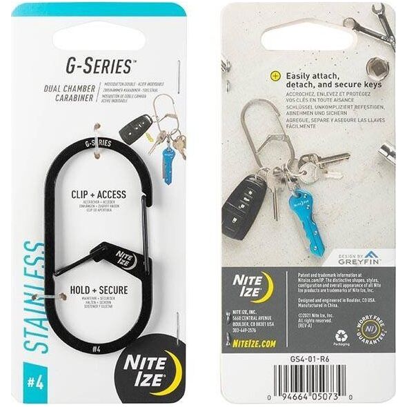NiteIze Karabinek Nite Ize G-Series Dual Chamber Carab. #4 14289439 94664050730