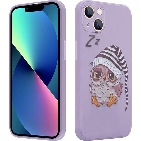 Maxximus MX OWL SLEEPY IPHONE 12 PRO PURPLE / FIOLETOWY 14289879 5901313075448