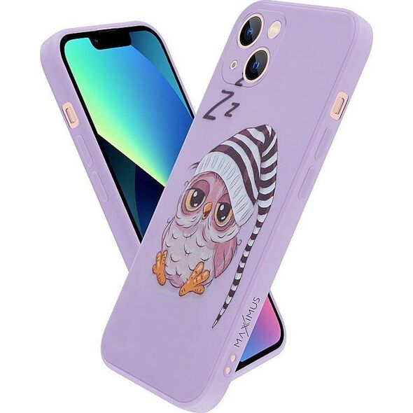 Maxximus MX OWL SLEEPY IPHONE 12 PRO PURPLE / FIOLETOWY 14289879 5901313075448