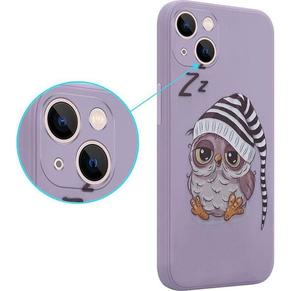 Maxximus MX OWL SLEEPY IPHONE 11 PRO PURPLE / FIOLETOWY 14289880 5901313074885