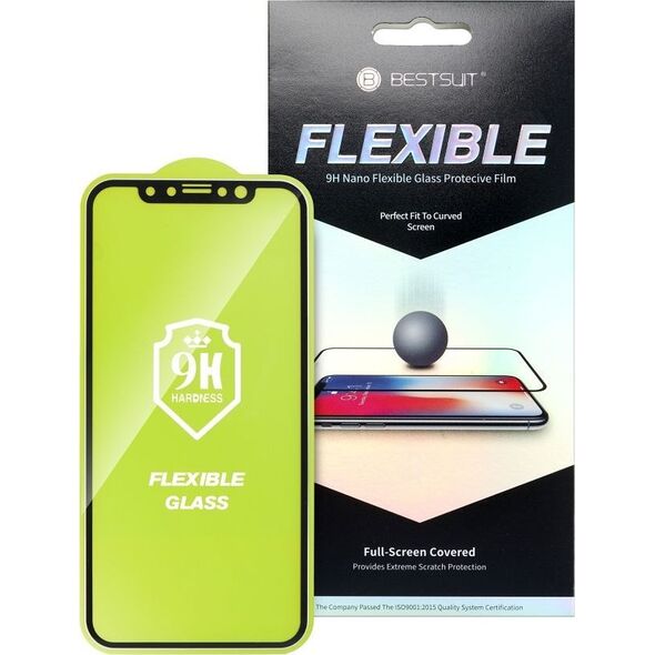 Bestsuit Szkło hybrydowe Bestsuit Flexible 5D Full Glue do iPhone 14 Pro Max czarny 14294969 5903396160813