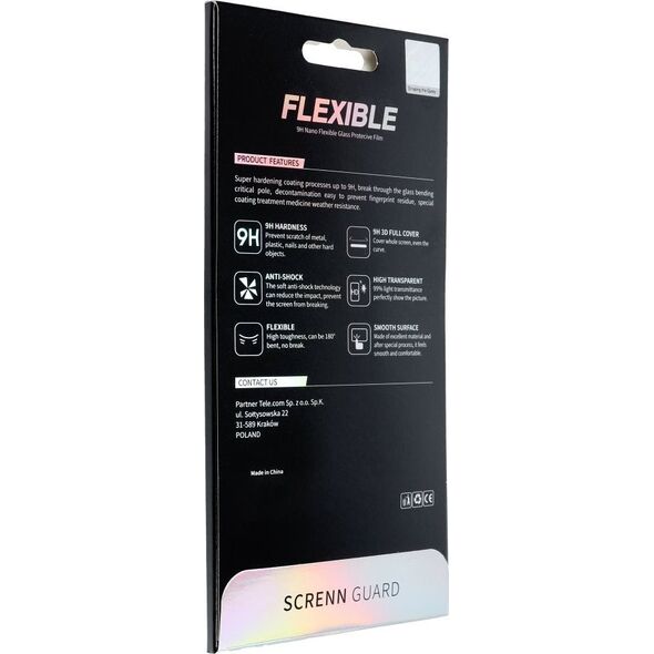 Bestsuit Szkło hybrydowe Bestsuit Flexible 5D Full Glue do iPhone 14 Pro czarny 14295003 5903396160806