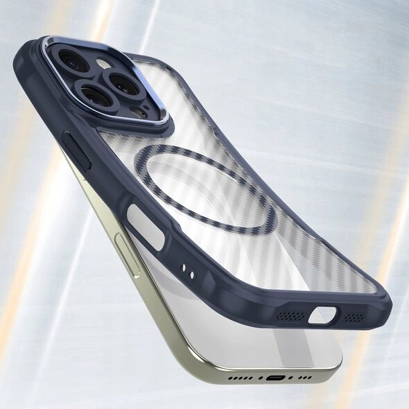 Hurtel Etui silikonowe Leading Series MagSafe do iPhone 16 Pro - niebieskie 14295440 5907769365119