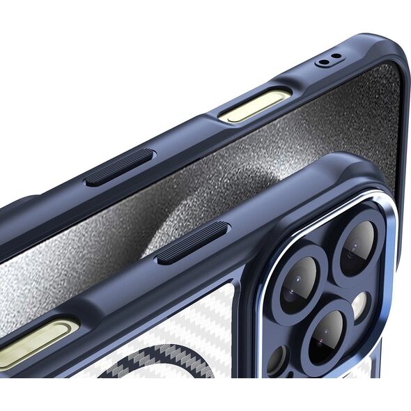 Hurtel Etui silikonowe Leading Series MagSafe do iPhone 16 Pro - niebieskie 14295440 5907769365119