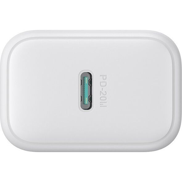 Ładowarka Joyroom Ładowarka Joyroom JR-TCF20 sieciowa USB-C PD 20W - biała + kabel USB-C / USB-C 1m 14295462 6956116723118