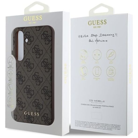 Guess Guess GUHCS24FEG4GFBR S24 FE S721 brown/brown hardcase 4G Metal Gold Logo 14389823 3666339386368