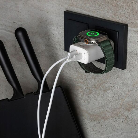 Ładowarka Fixed FIXED Power Socket Travel Charger - ładowarka Apple Watch/USB-C/USB-A 33W biała - Gwarancja bezpieczeństwa. Proste raty. Bezpłatna wysyłka od 170 zł. 14396371 8591680171316