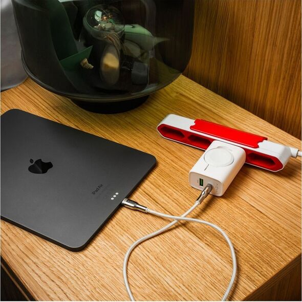 Ładowarka Fixed FIXED Power Socket Travel Charger - ładowarka Apple Watch/USB-C/USB-A 33W biała - Gwarancja bezpieczeństwa. Proste raty. Bezpłatna wysyłka od 170 zł. 14396371 8591680171316