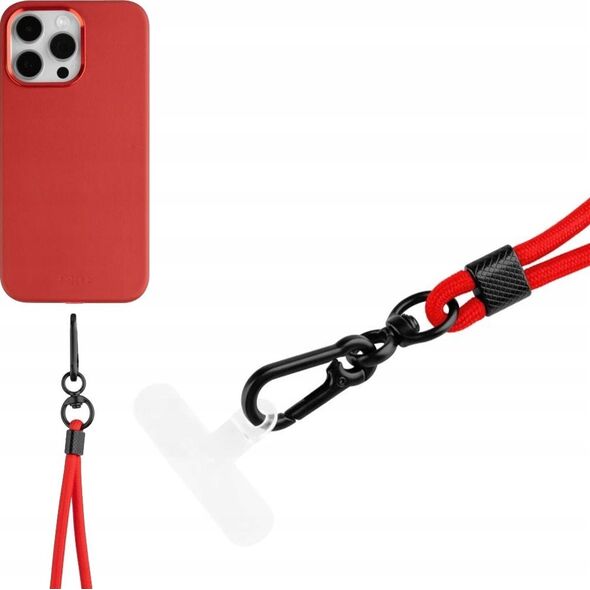Fixed FIXED Universal Lanyard for Mobile Phones - uniwersalna smycz do telefonu czerwona - Gwarancja bezpieczeństwa. Proste raty. Bezpłatna wysyłka od 170 zł. 14396574 8591680167470