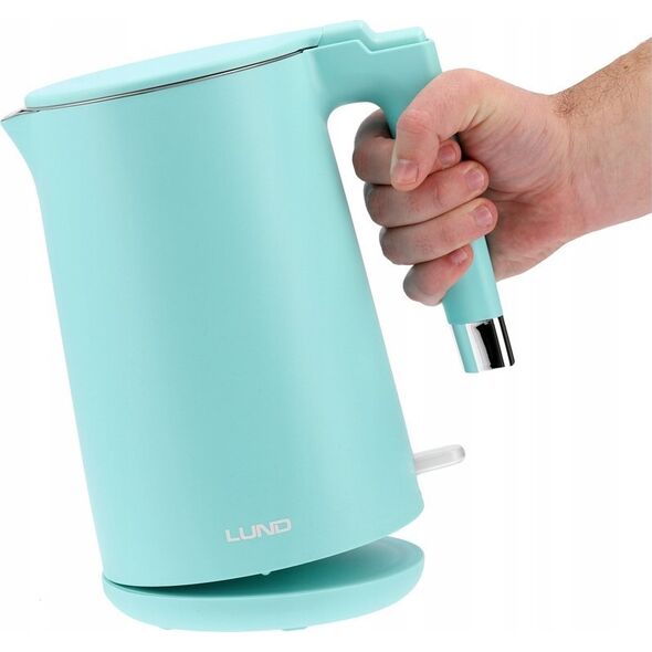 LUND ELECTRIC KETTLE 1.5L TURQUOISE COOL TOUCH 14399008 5906083107481