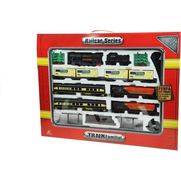 LeanToys Kolejka FENFA Gigant 7 Wagonów Światło 10m LEAN Toys 14399727 5905884458464
