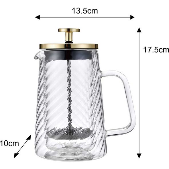 Klausberg ZAPARZACZ TŁOKOWY DO KAWY/HERBATY TERMICZNY 350ml KLAUSBERG KB-7765 14400009 5908287277656