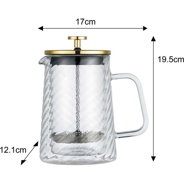 Klausberg ZAPARZACZ TŁOKOWY DO KAWY/HERBATY TERMICZNY 600ml KLAUSBERG KB-7766 14400011 5908287277663