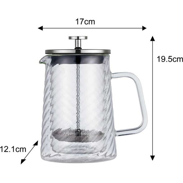 Klausberg ZAPARZACZ TŁOKOWY DO KAWY/HERBATY TERMICZNY 600ml KLAUSBERG KB-7763 14400012 5908287277632