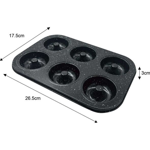 GRANITOWA FORMA DO PIECZENIA 6 PĄCZKÓW DONUT KLAUSBERG KB-7840 14400077 5908287278400