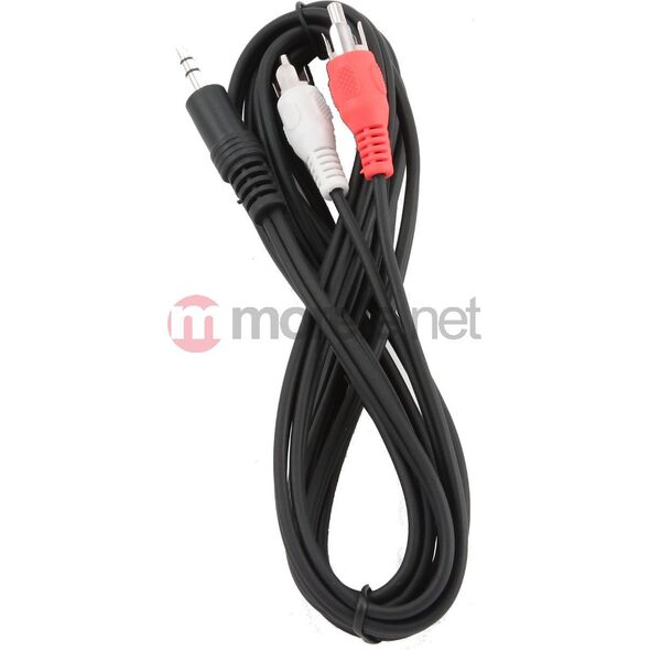 Kabel Gembird Jack 3.5mm - RCA (Cinch) x2 5m czarny (CCA4585M) 267868 8716309025928