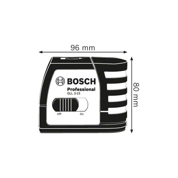 Bosch Laser liniowy GCL 2-15 G zielony 15 m