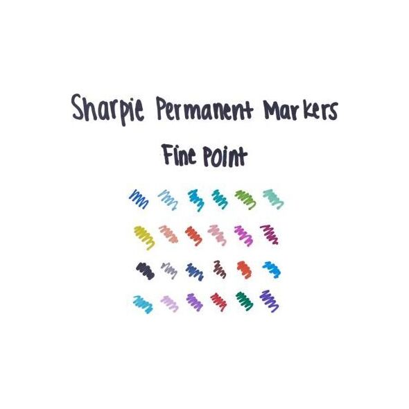 Sharpie Sharpie Marker Fein Rundspitze Value Pack 24 Stück