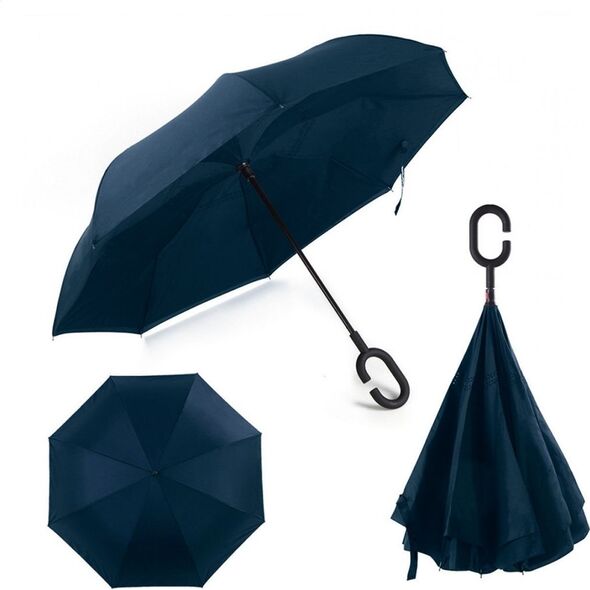 Platinet PLATINET UMBRELLA C HANDLE SEMI AUTO POLYESTER BLUE 45007